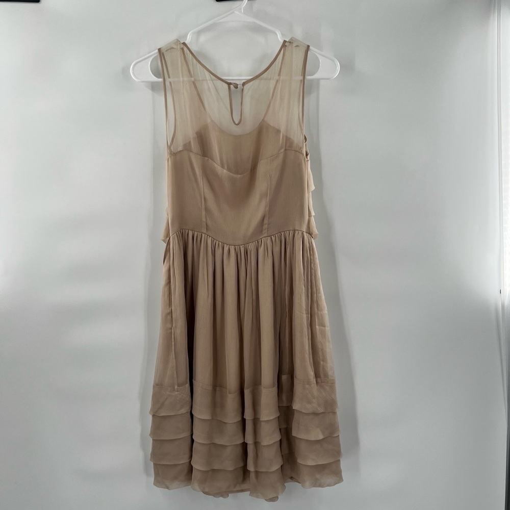 Burlapp brown belted dress 6 - Picture 4 of 12